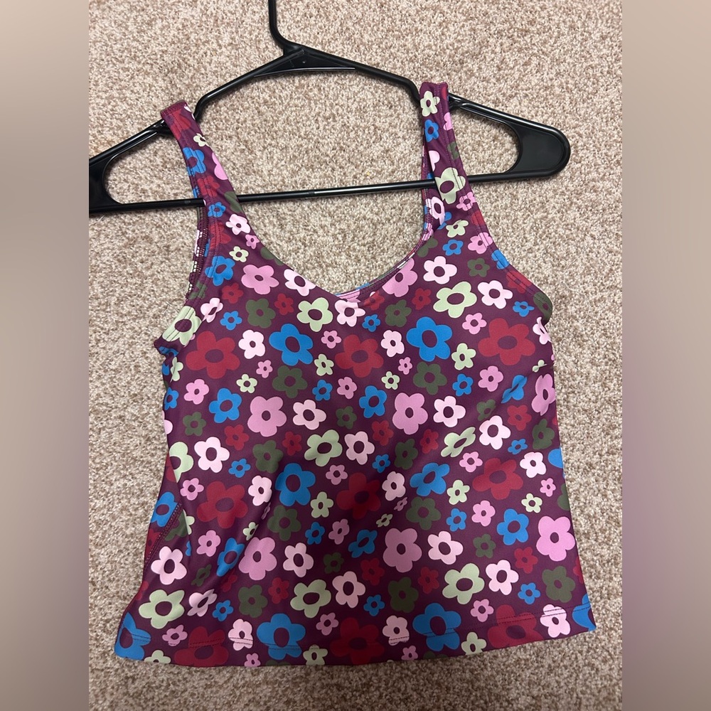 Pink Lily Align Floral Tank